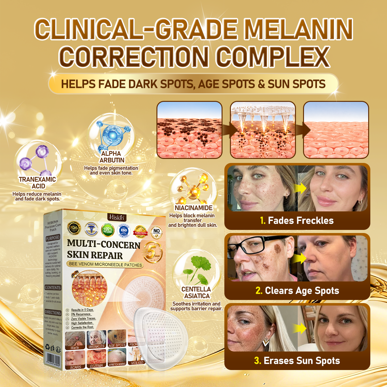 🎉 LUCKY YOU! Your Exclusive 80% OFF Skin Upgrade Is Ready! HISKIN® Repair Microneedle Patches | Just Apply & Go For Easy Skin Nourishment, Hydration & Smoother-Looking Skin + 180-Day Guarantee